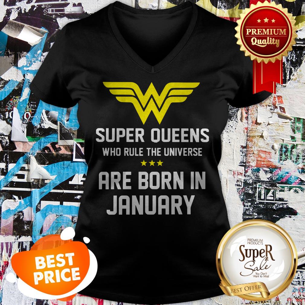 Super Queens Who Rule The Universe Are Born In January Shirt - Image 2