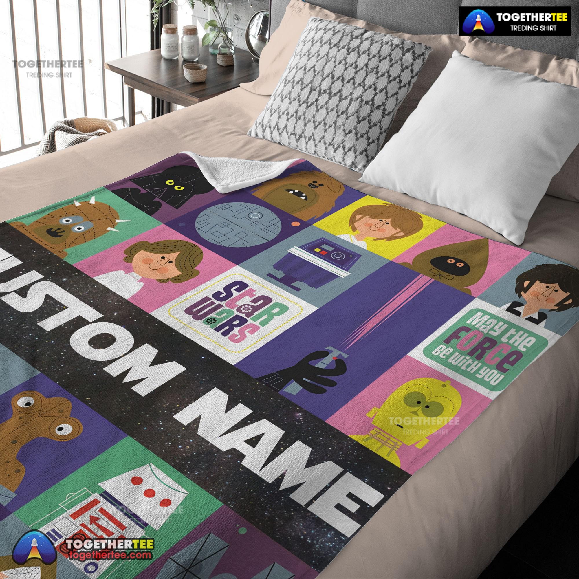 Official Star Wars Characters Cartoon Cute Customized Blanket - Image 3