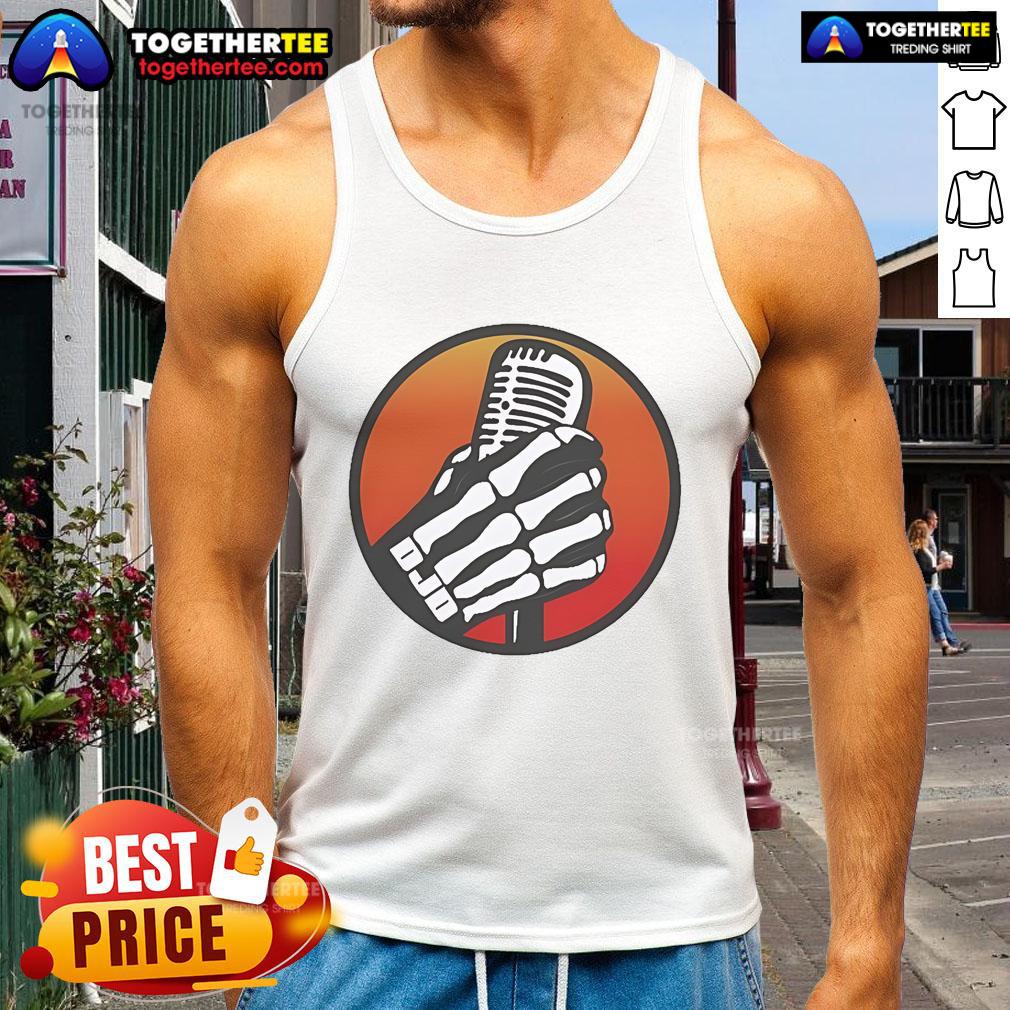 Pretty Dale Jr Download Skeleton Mic T-Shirt - Image 4