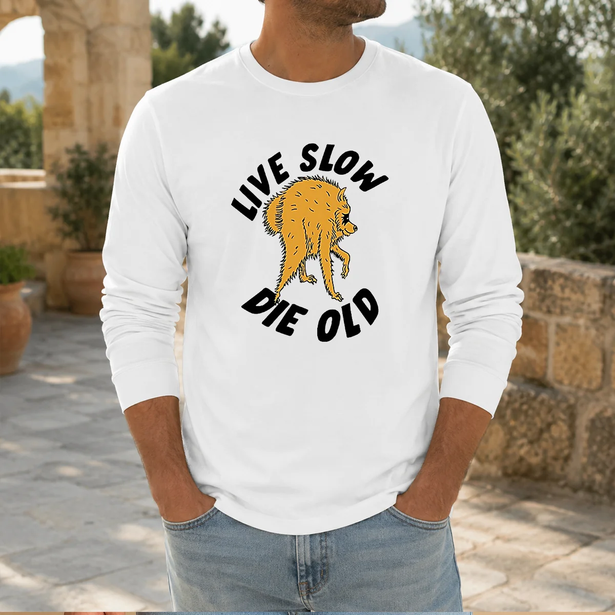 Good Live Slow Die Old Shaggy Shirt - Image 6