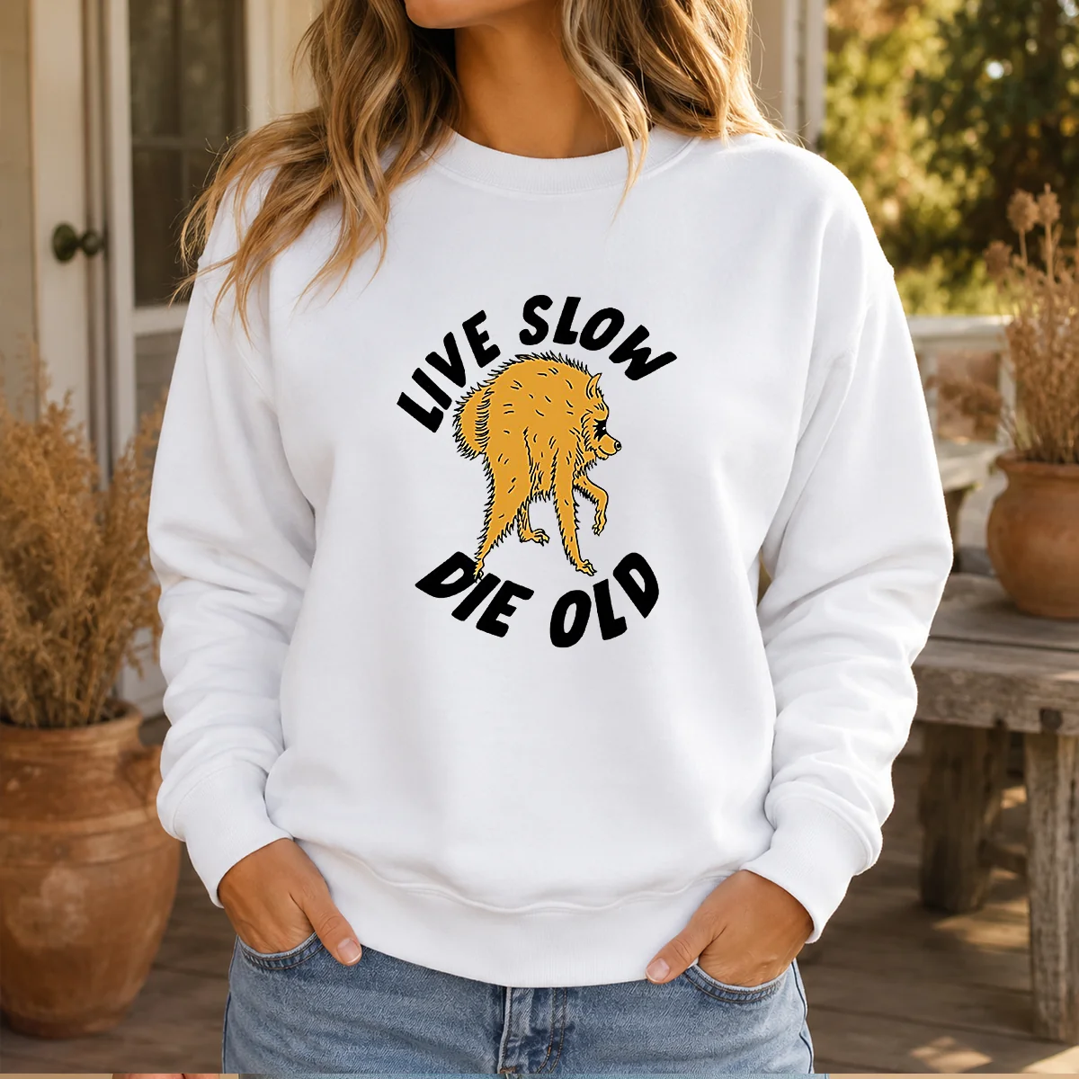 Good Live Slow Die Old Shaggy Shirt - Image 5