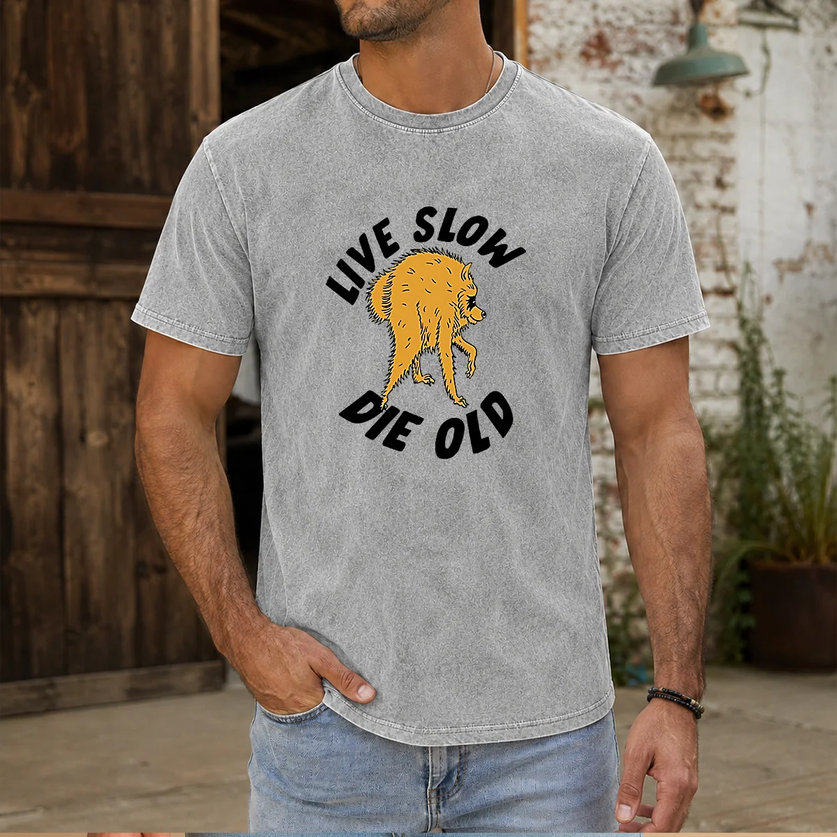 Good Live Slow Die Old Shaggy Shirt - Image 8