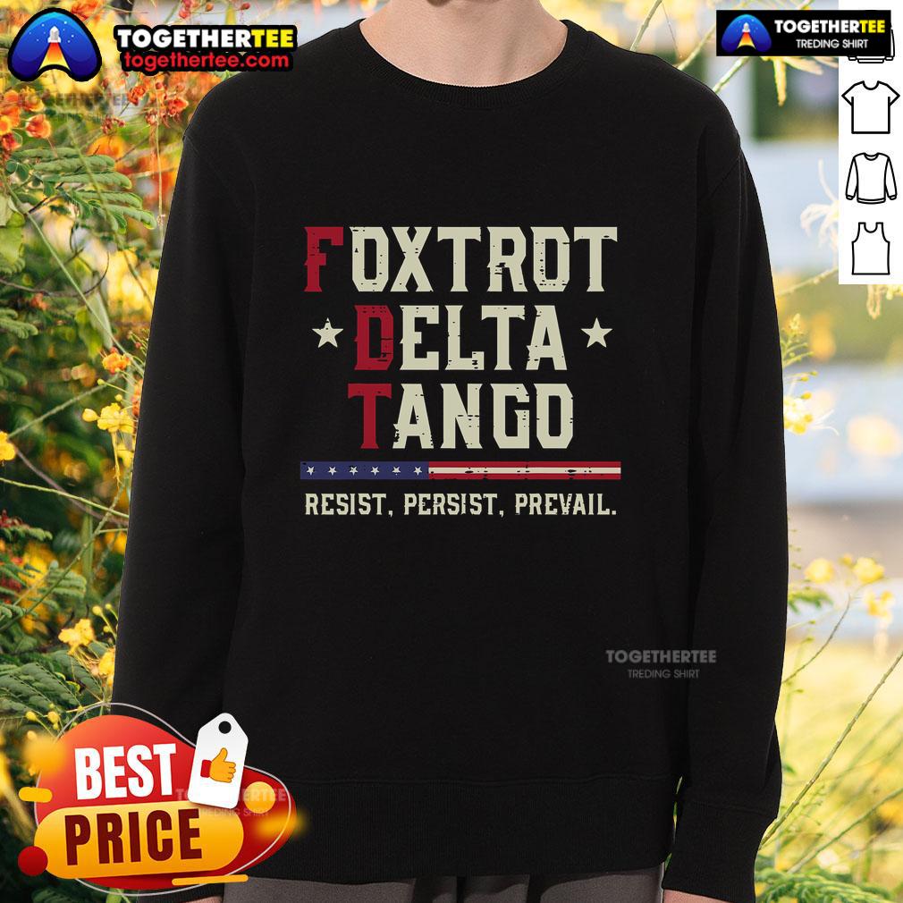 Official Foxtrot Delta Tango Resist Persist Prevail T-Shirt - Image 5