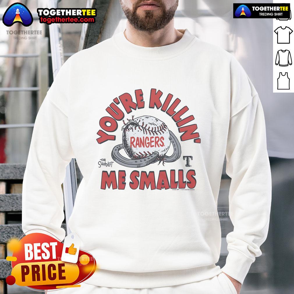 Official The Sandlot X Texas Rangers You're Killin' Me Smalls T-Shirt - Image 5