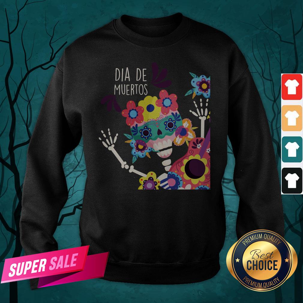 Happy Dia De Muertos Day Of Dead Skeletons Shirt - Image 2