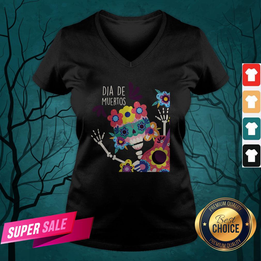 Happy Dia De Muertos Day Of Dead Skeletons Shirt - Image 4