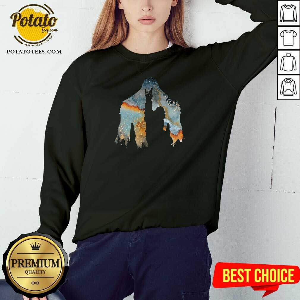 Pretty Bigfoot Rock And Roll Shirt - Image 4