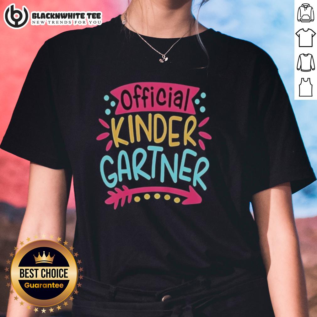 Pretty Kindergartner Girl First Day Of Kindergarten T-Shirt - Image 3