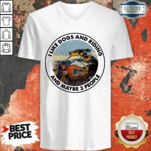 Alternative view of I Like Dogs And Riding Shirt
