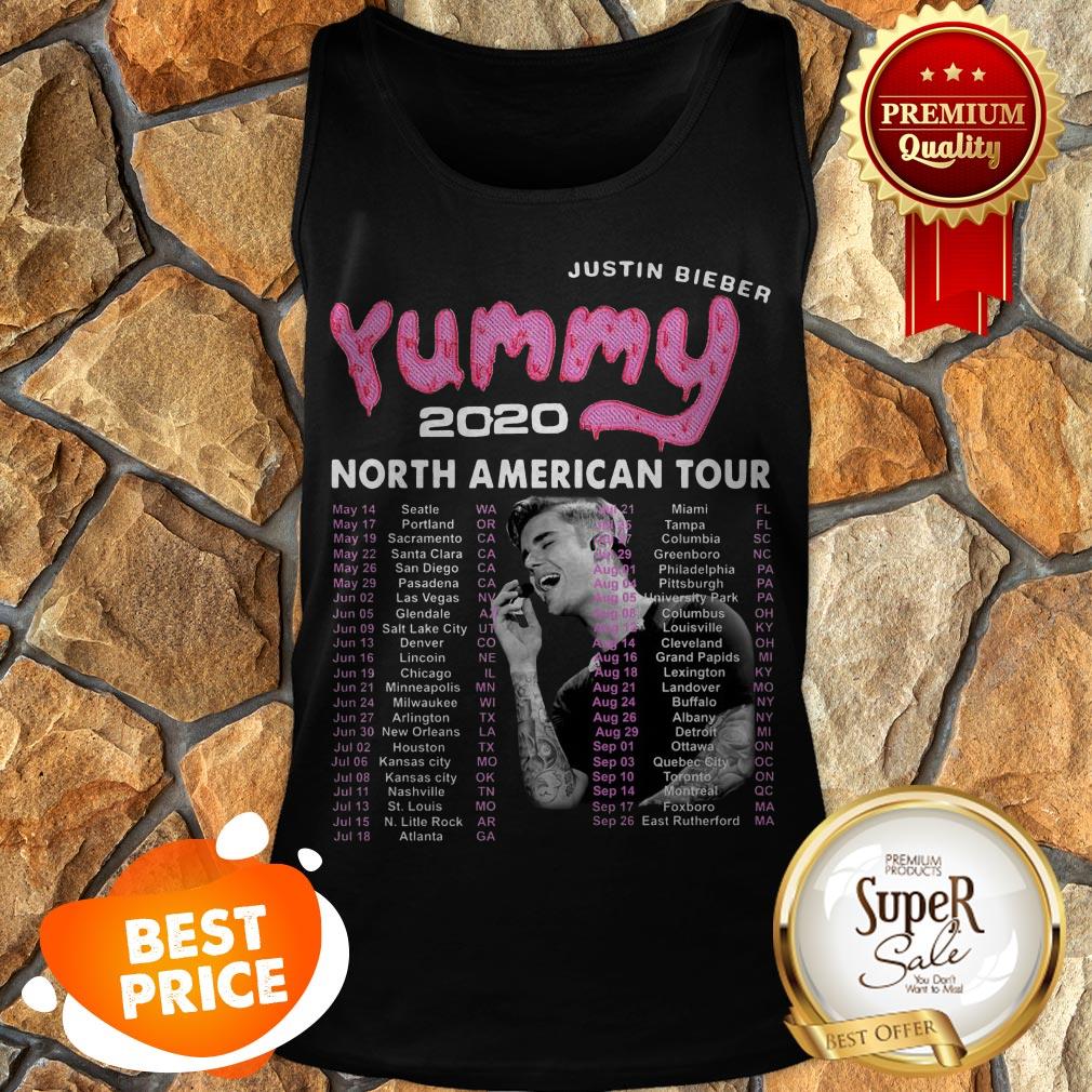 Nice Justin Bieber Yummy 2020 North American Tour Shirt - Image 3