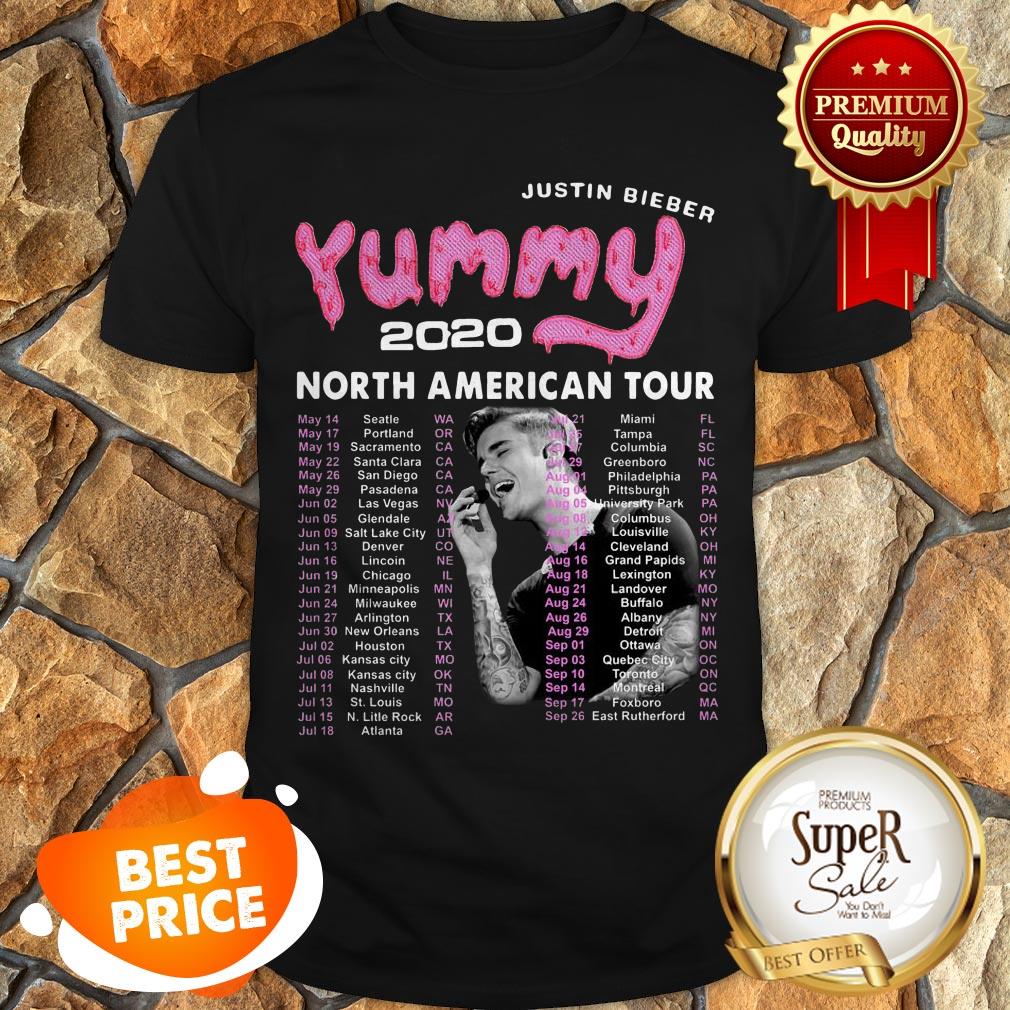 Nice Justin Bieber Yummy 2020 North American Tour Shirt