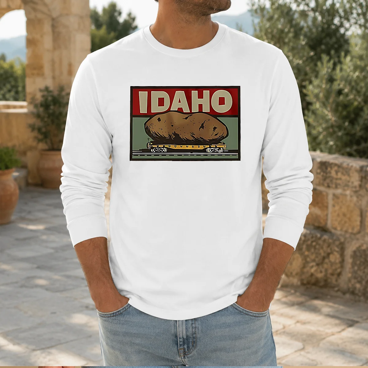 Official Idaho Spud Railcar Potato Shirt - Image 7