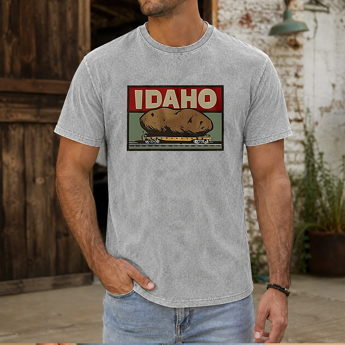Official Idaho Spud Railcar Potato Shirt - Image 9
