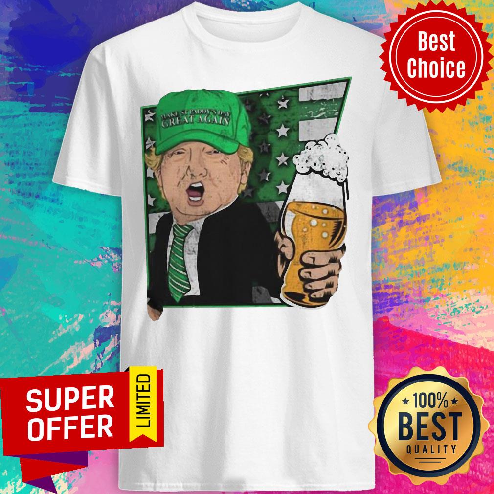 Top Donald Trump Make St Patty’s Day Great Again Beer Shirt