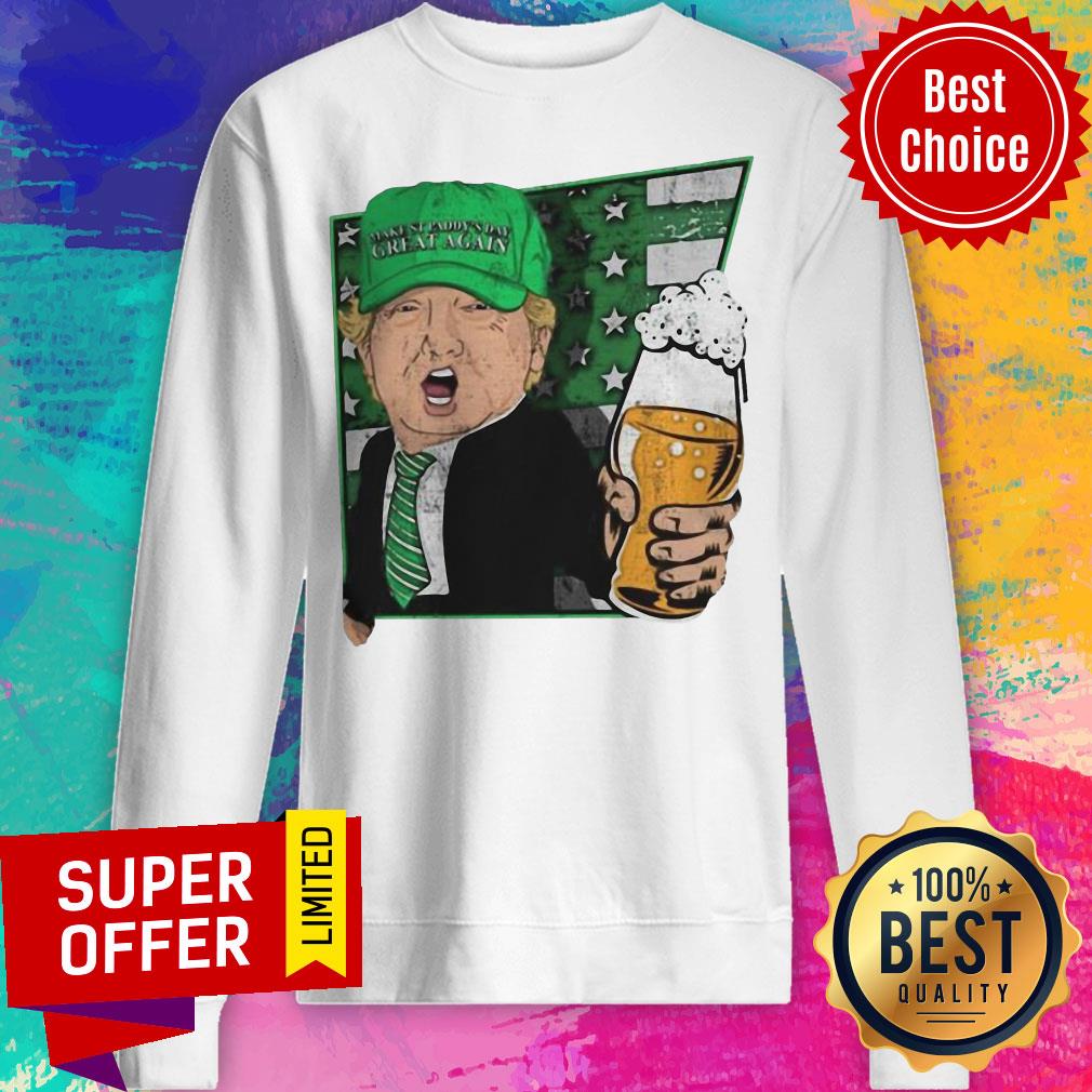 Top Donald Trump Make St Patty’s Day Great Again Beer Shirt - Image 2