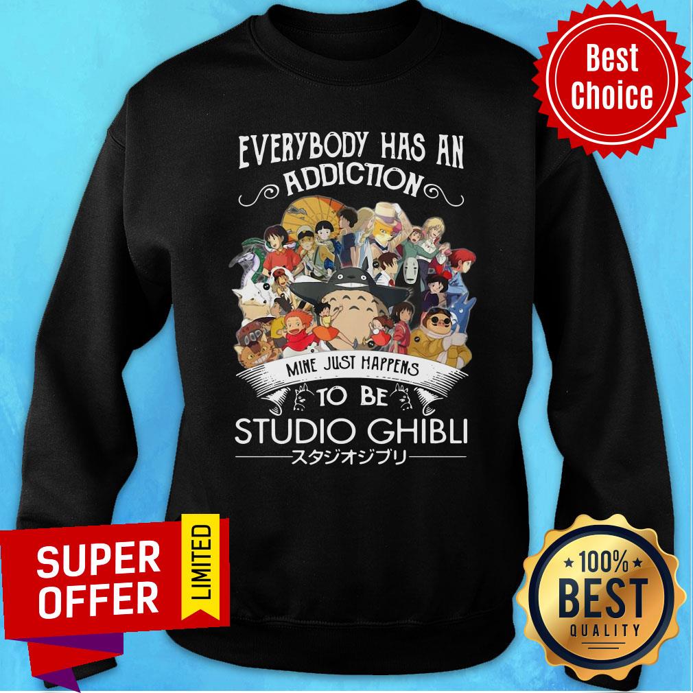 Top Everyone Has An Addiction Mine Just Happens To Be Studio Ghibli Shirt - Image 5
