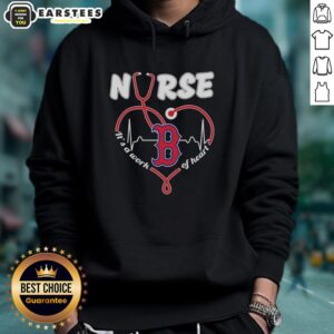 Alternative view of Good Boston Red Sox MLB Nurse It's A Work Of Heart Stethoscope T-Shirt