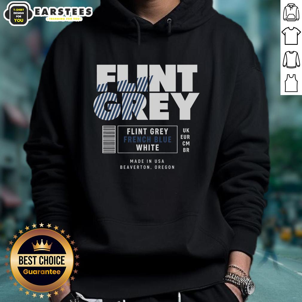 Good Flint Grey French Blue White Label T-Shirt - Image 2