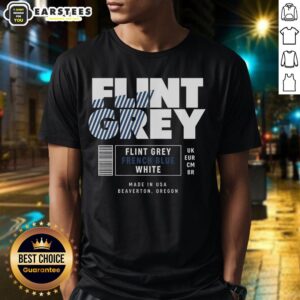 Good Flint Grey French Blue White Label T-Shirt