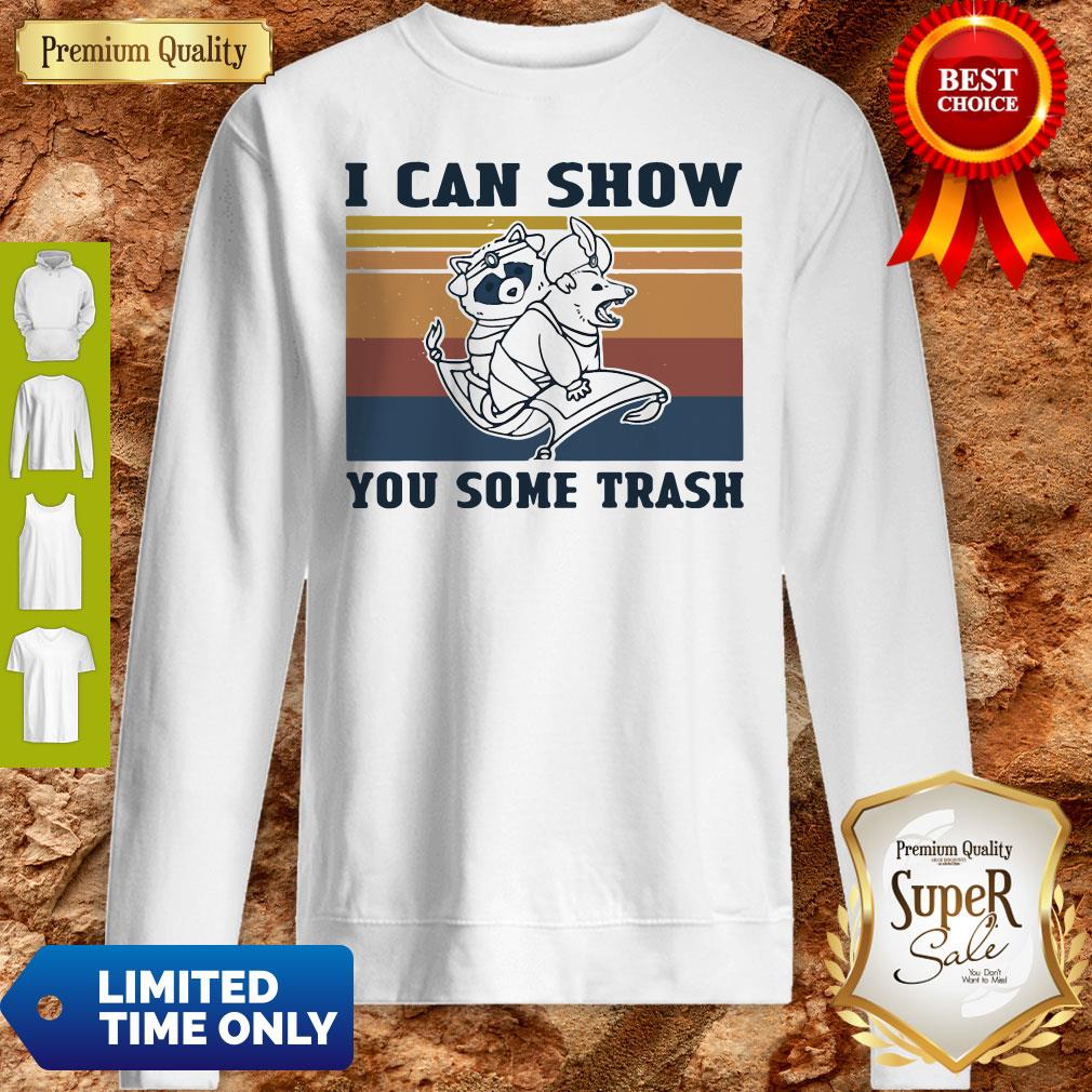 Nice Raccoon And Possum I Can Show You Some Trash Vintage Shirt - Image 2