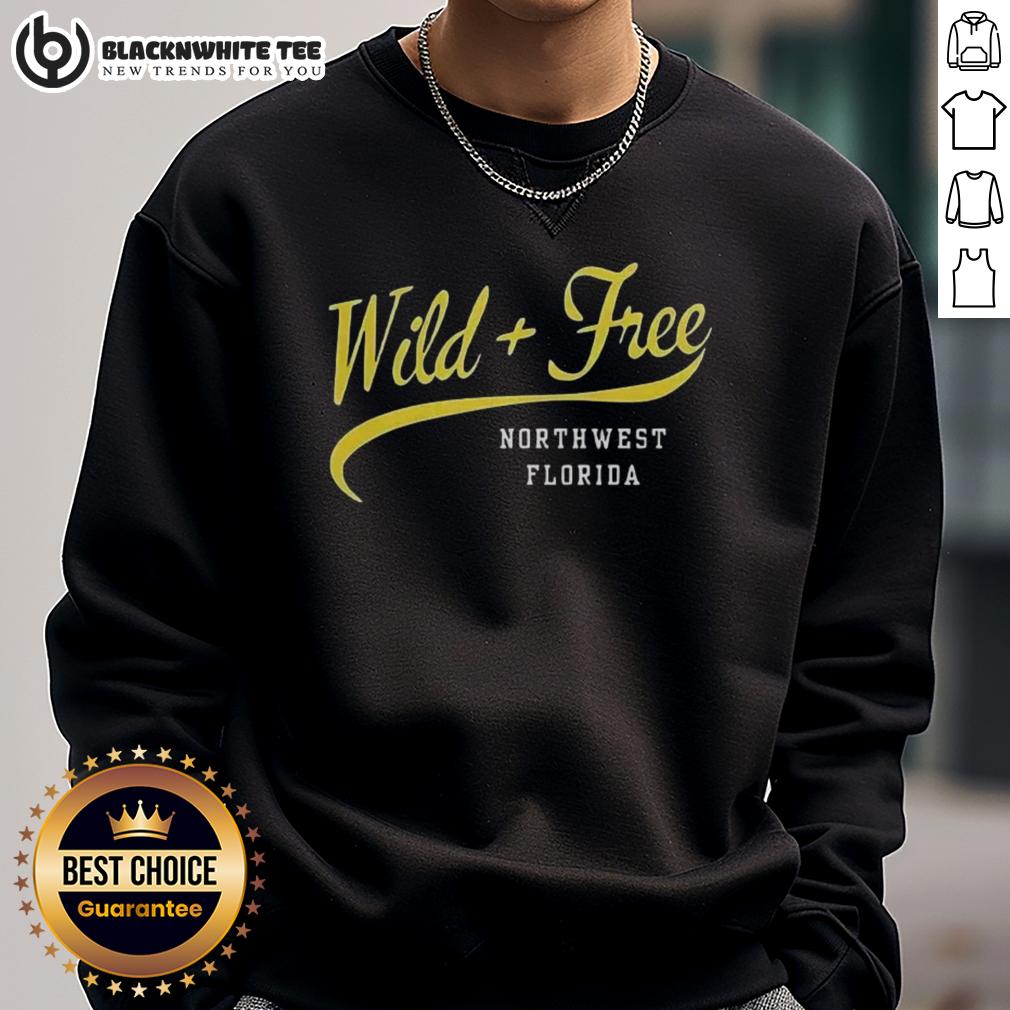 Awesome Wild And Free Northwest Florida Retro T-Shirt - Image 5