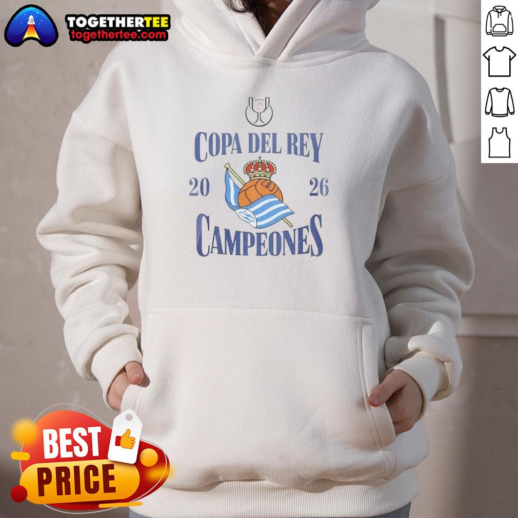 Original Real Sociedad Copa Del Rey Campeones 2026 T-Shirt - Image 2