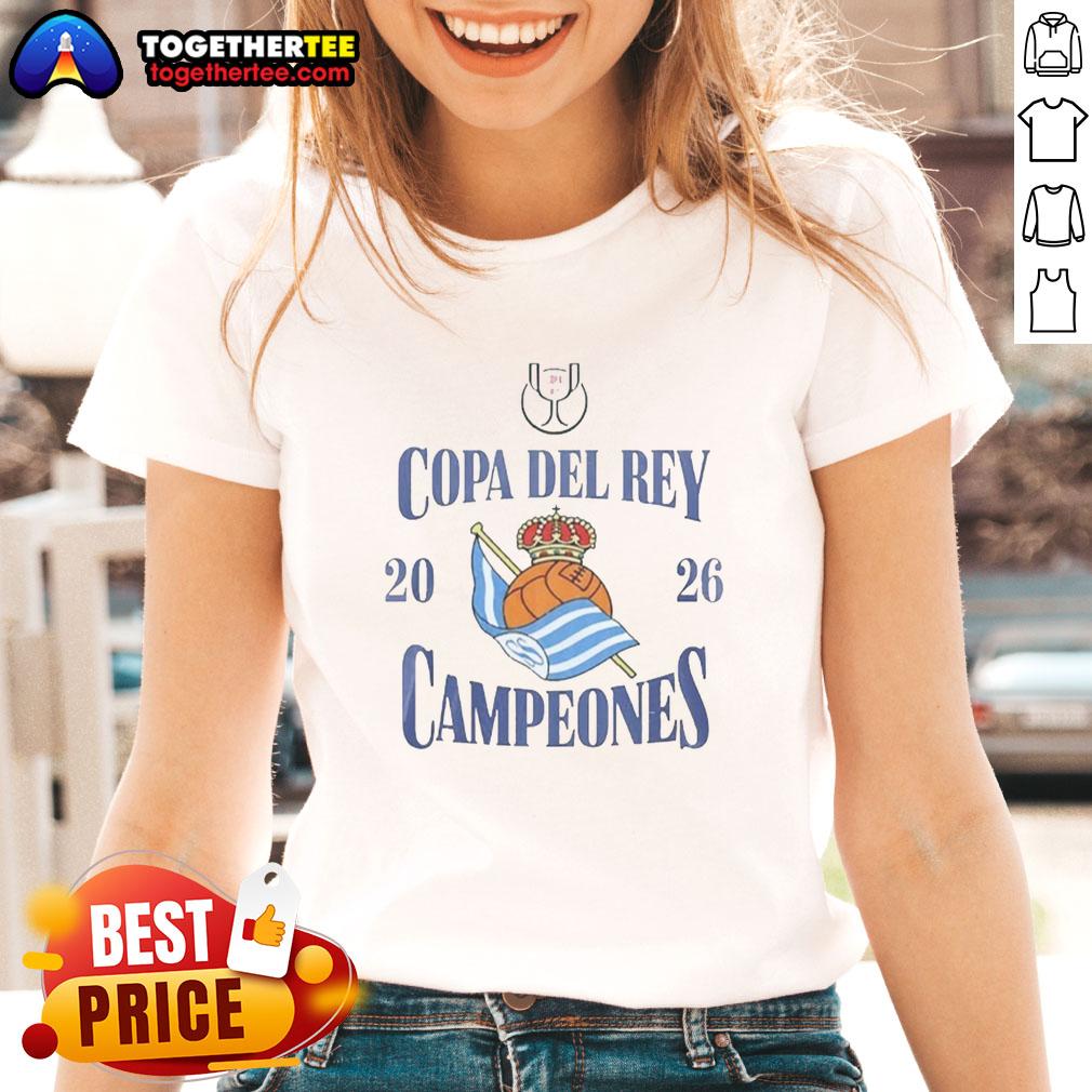Original Real Sociedad Copa Del Rey Campeones 2026 T-Shirt - Image 3