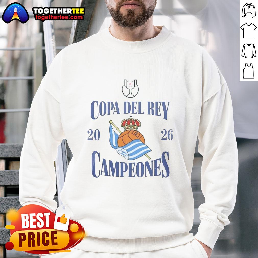 Original Real Sociedad Copa Del Rey Campeones 2026 T-Shirt - Image 5