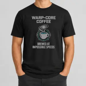 Awesome Warp Core Coffee Brewed At Impossible Speeds Shirt