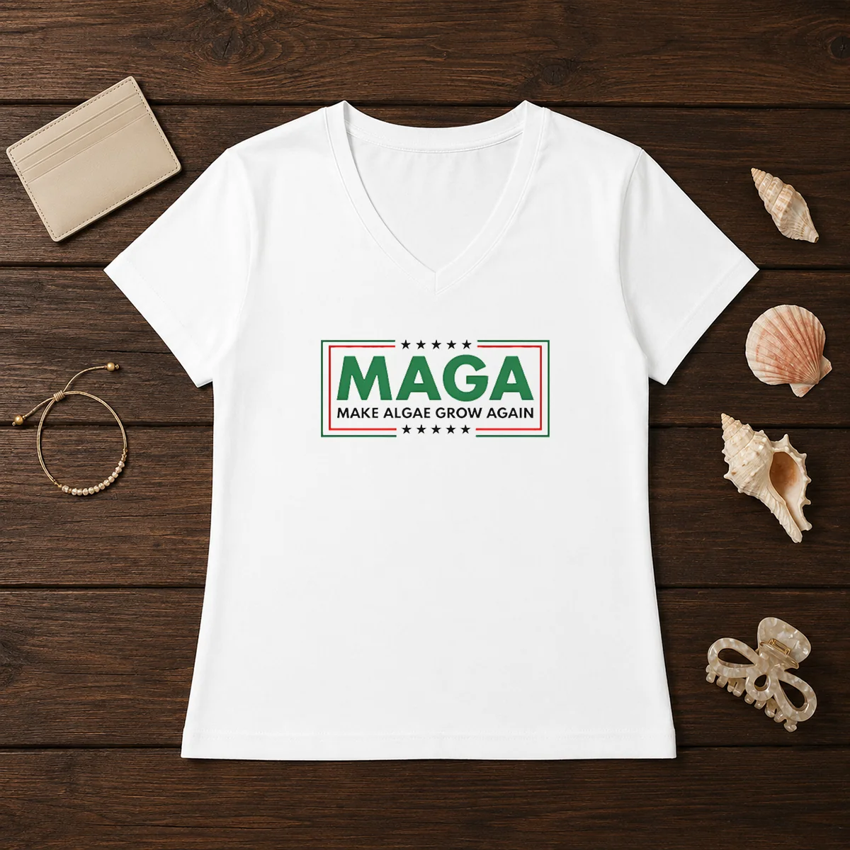 Original MAGA Algae Great Again Memorial Reflecting Pool America 2026 Shirt - Image 2