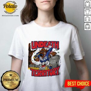 Alternative view of RIP Weak Riffs Undeath Territory T-Shirt