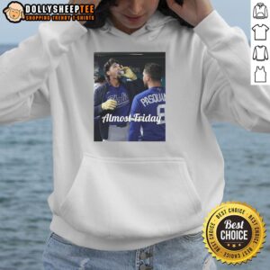 Alternative view of Official Jac Caglianone Of Kansas City Royalsdrinking Espresso In Dugout Zone Almost Friday T-Shirt
