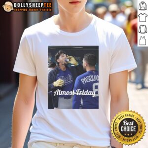 Official Jac Caglianone Of Kansas City Royalsdrinking Espresso In Dugout Zone Almost Friday T-Shirt