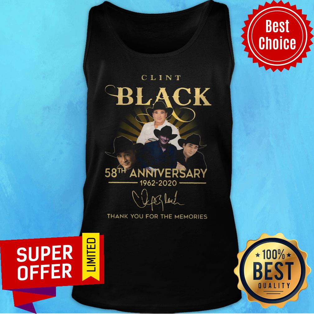 Clint Black 58th Anniversary 1962 2020 Thank You For The Memories Signature Shirt - Image 4