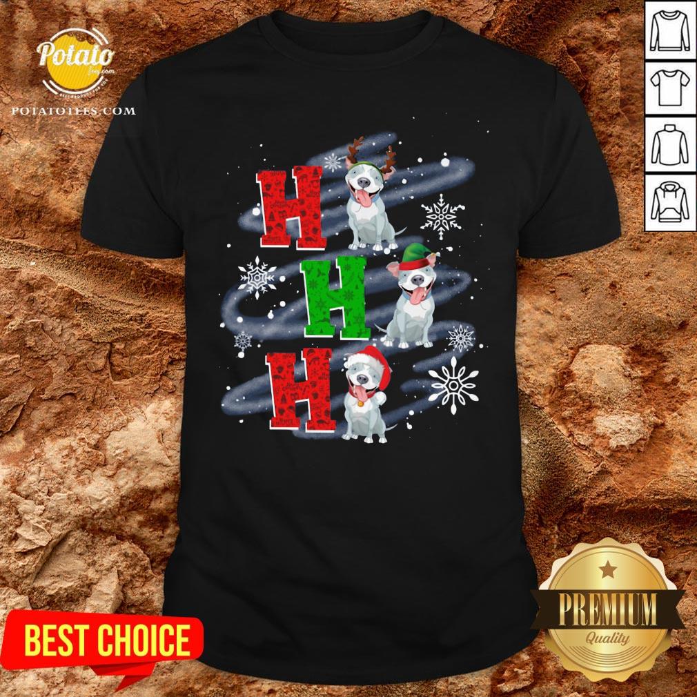 Happy Ho Ho Ho Chritsmas Pitbull Classic Shirt