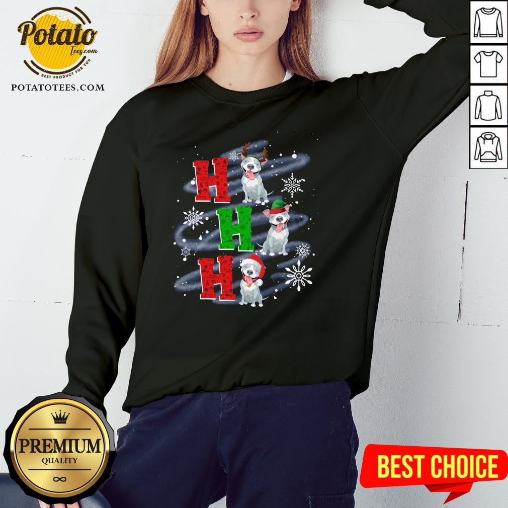 Happy Ho Ho Ho Chritsmas Pitbull Classic Shirt - Image 4