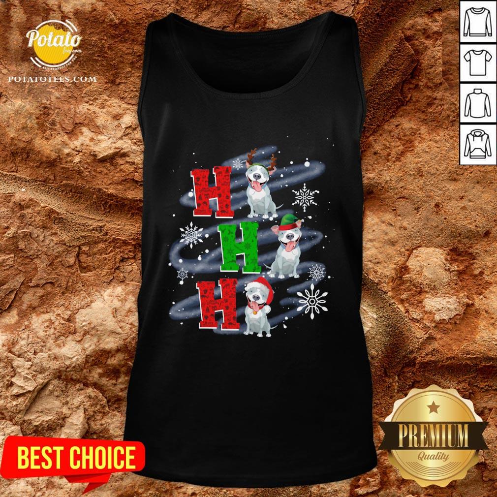 Happy Ho Ho Ho Chritsmas Pitbull Classic Shirt - Image 3
