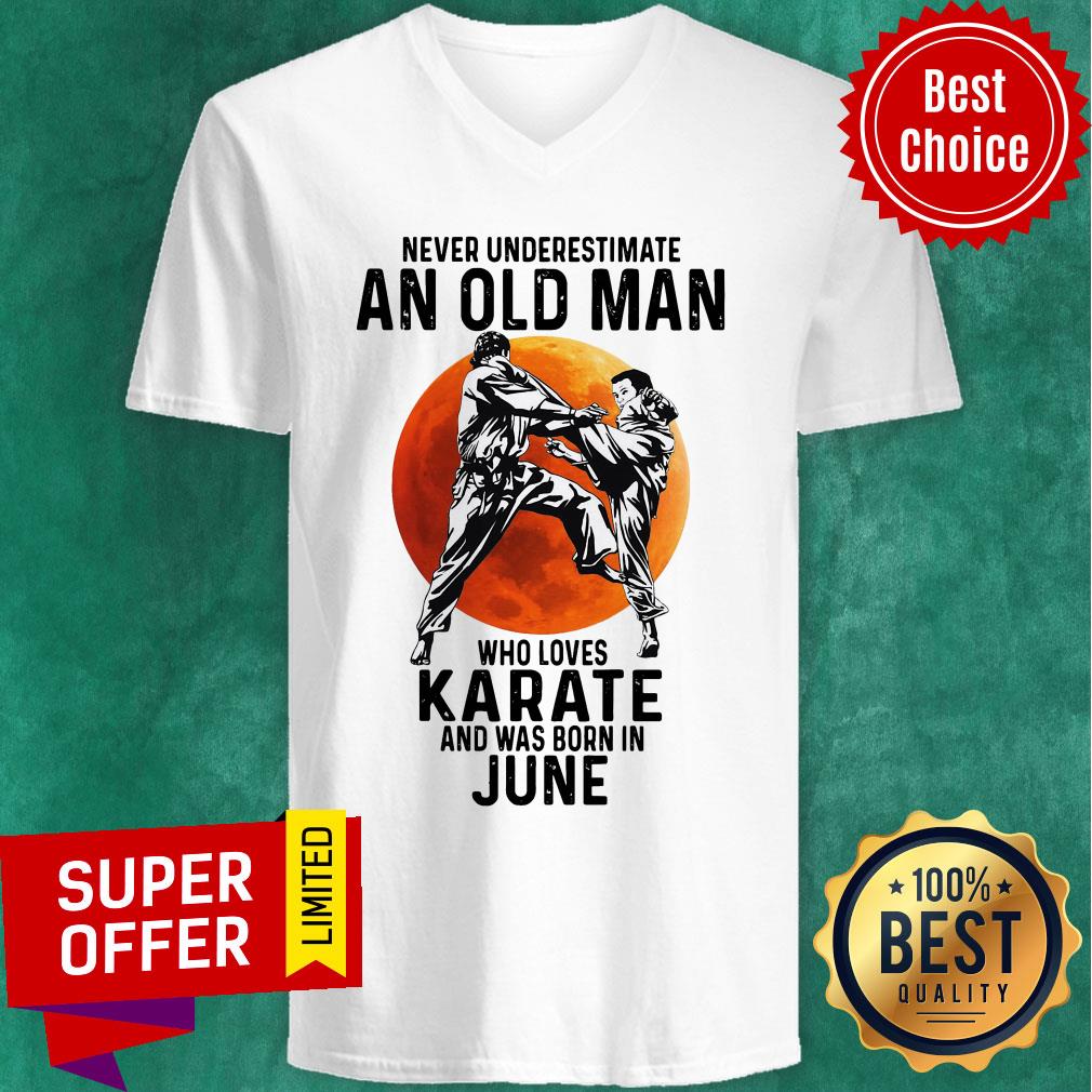 Never Underestimate An Old Man Who Loves Karate And Was Born In June Moon Shirt - Image 4