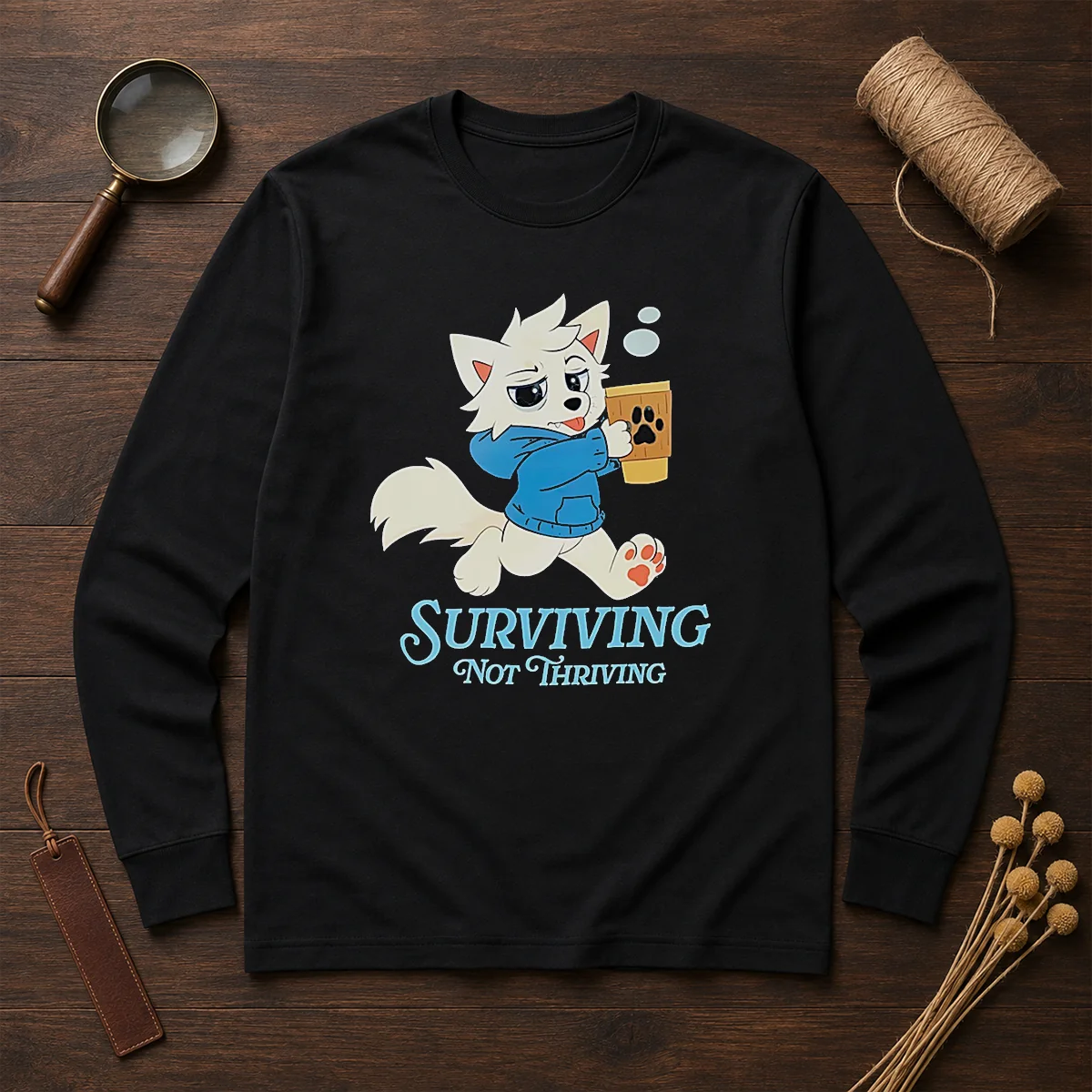 Awesome Surviving Not Thriving Furry Shirt - Image 6