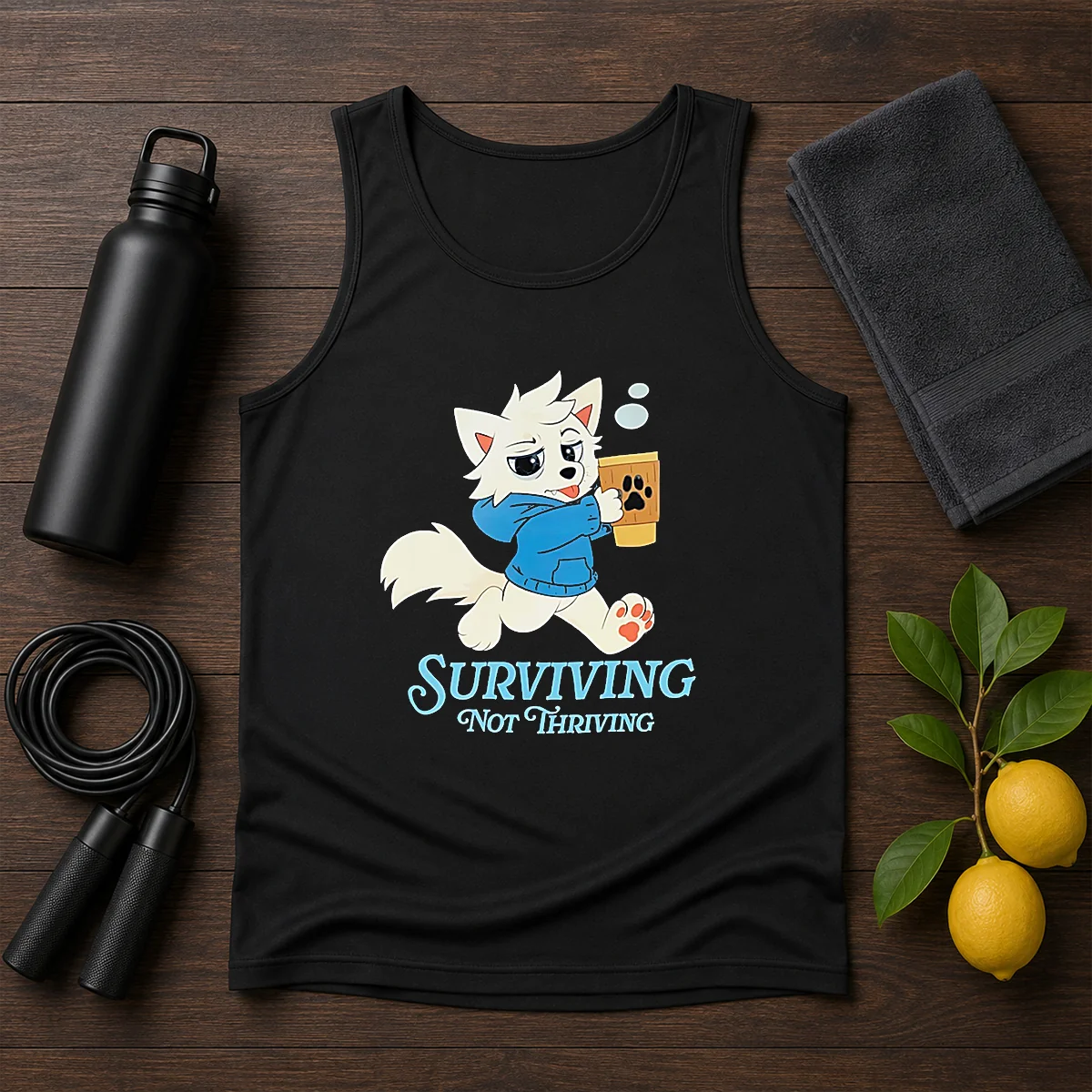 Awesome Surviving Not Thriving Furry Shirt - Image 3