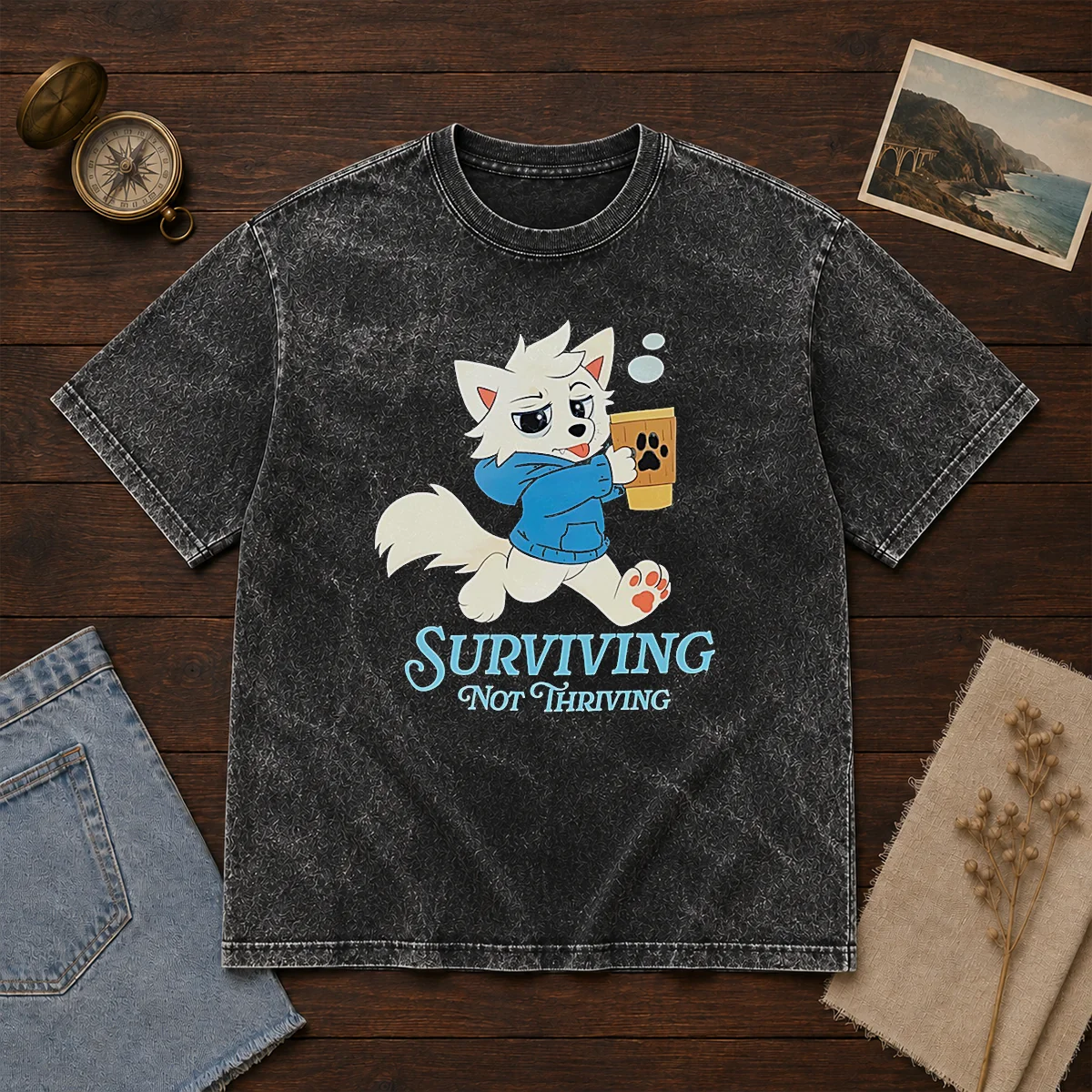 Awesome Surviving Not Thriving Furry Shirt - Image 8