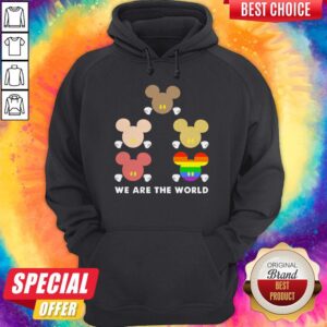Alternative view of LGBT Mickey Mouse We Are The World Shirt