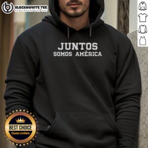 Alternative view of Nice Juntos Somos América Together We Are America Spanish T-Shirt