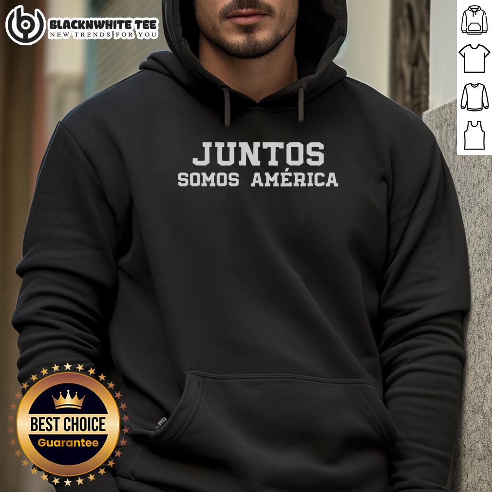 Nice Juntos Somos América Together We Are America Spanish T-Shirt - Image 2