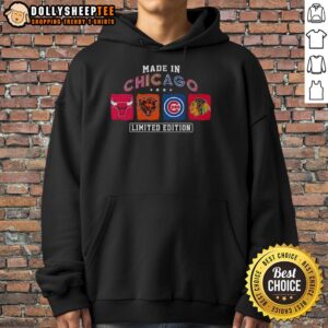 Alternative view of Good Made In Chicago Sports Bulls Bears Cubs Blackhawks T-Shirt