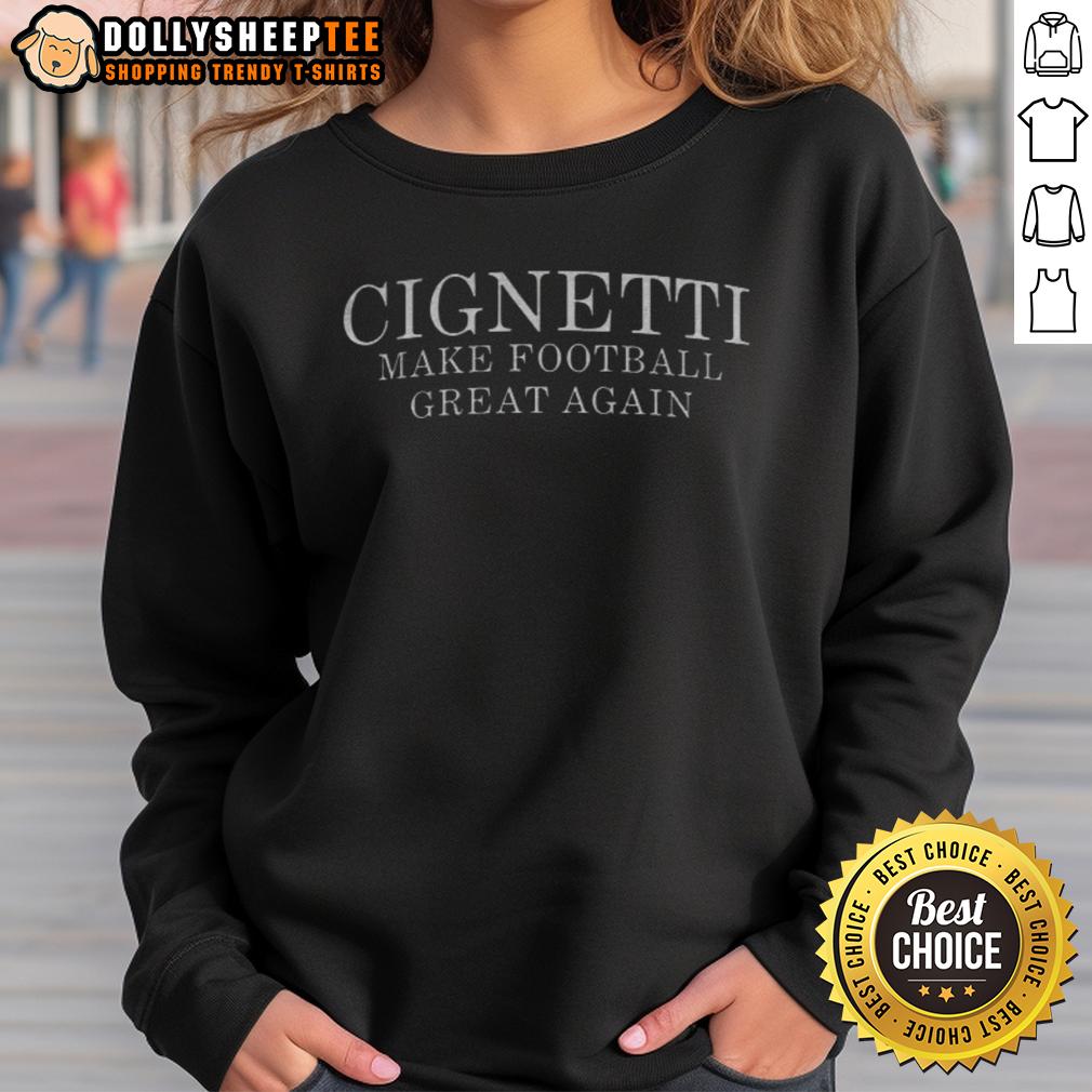 Nice College Football Coach Curt Cignetti Make Football Great Again T-Shirt - Image 5