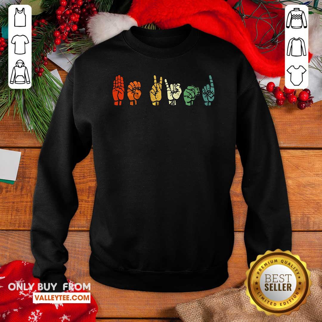 Delicate ASL Sign Language Black Live Matter Kindness Shirt - Image 2