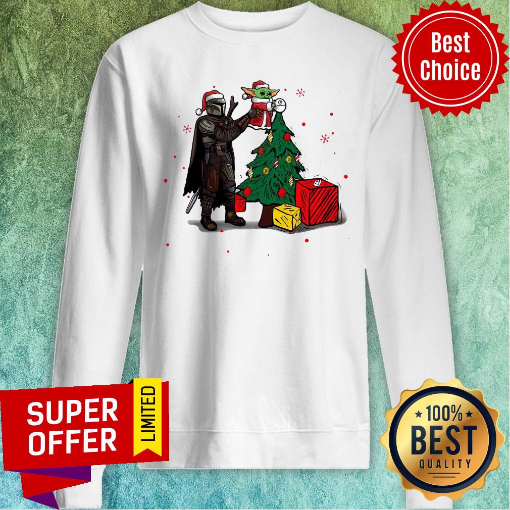 Top Baby Yoda The Mandalorian Star Wars Christmas 2020 Christmas Shirt - Image 5