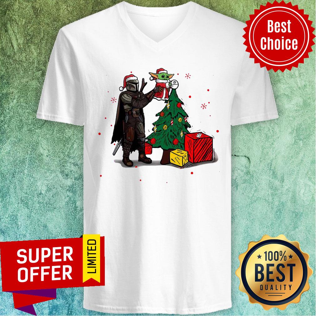 Top Baby Yoda The Mandalorian Star Wars Christmas 2020 Christmas Shirt - Image 2