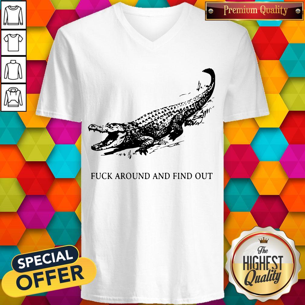 Crocodile Fuck Around And Find Out Shirt - Image 3
